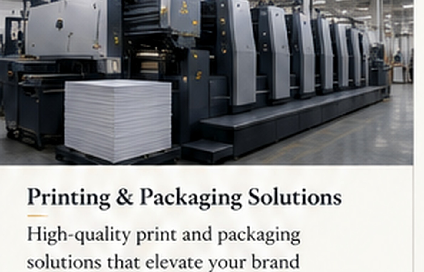 Professional printing production